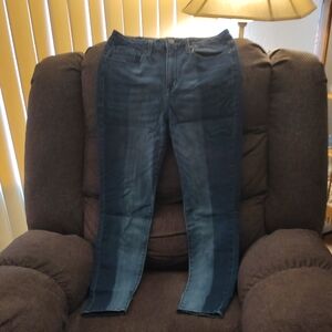 Seven7 Two-Tone Dark and Medium Blue Jeans